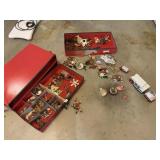 ORNAMENTS IN LARGE ORGANIZER GREAT VARIETY