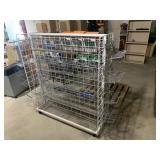 ROLLING DISPLAY RACK DOUBLE SIDED