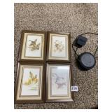 PORTABLE SPEAKER AND DUCK PICTURES FRAMED