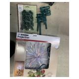 LED PROJECTION KALEIDOSCOPE TURNING, SWIRLING