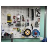 KWIKSET DOORKNOBS, SANDPAPER, HALOGEN BULBS 10"