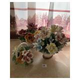 FLOWER ARRANGEMENT 3 INCLUDING BASKET OF FLOWERS