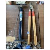 PRUNERS AND TIRE PUMP