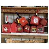 MULTIPLE USED GAS CANS EMPTY