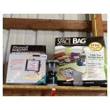 REGENT 500W WORK LIGHT, SMALL COLEMAN LANTERN &