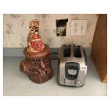 MCCOY COOKIE JAR AND TOASTER AND TOASTER COVER