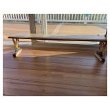 IRON ROOSTER SHELF W/ WOOD TOP