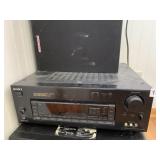 SONY CONTROL CENTER STR 01015 AND TWO CERWIN-VEGA