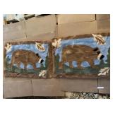 TWO HOOK RUG BEAR AREA RUGS