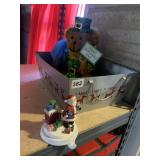 STOCKING HOLDER, METAL DEER TRAY, HAPPY ST.