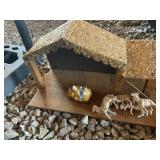 NATIVITY SET W/ MANGER