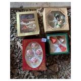 CHRISTMAS ORNAMENTS IN BOXES
