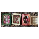 CHRISTMAS ORNAMENTS IN BOXES
