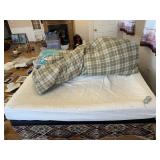SLEEP NUMBER KING BED ON PLASTIC PLATFORM W/