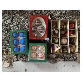 CHRISTMAS ORNAMENTS IN BOXES