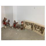 ELF W/ DEAR, DIMENSIONAL CUT OUT AND TWO DEER