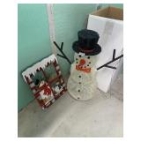 LIGHT UP SNOW MAN AND 4 SECTION PANEL