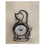 BATTERY OPERATED DOG CLOCK