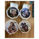 LENOX PLATES INDIANS STARS IN HER EYES & FEATHERS