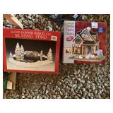SKATING POND AND HOUSE IN BOX
