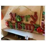 MERRY CHRISTMAS SIGN, HATS