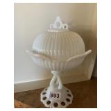 DORIC LACE COVERED COMPOTE WESTMORELAND