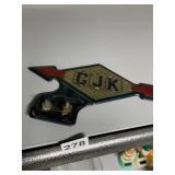 SUNOCO DIECUT LICENSE PLATE TOPPER