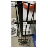 METAL TOILET PAPER HOLDER W/ ROLL STORAGE BASE