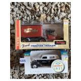 FORD TRACTOR TRAILER, 1937 CHEVROLET