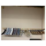 HANGERS INCL. WOOD PANTS, PLASTIC HANGERS GALORE