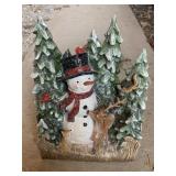 SNOWMAN W/ DEER