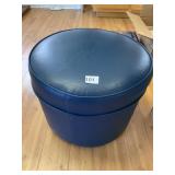 BLUE OTTOMAN VINYL