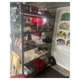 METAL SHELVING UNIT NO CONTENTS NO STEPS