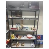 METAL SHELVING UNIT NO CONTENTS NO STEPS