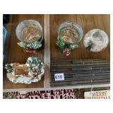 CANDLE HOLDERS WOOD FENCE