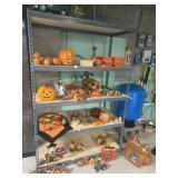 METAL SHELVING UNIT NO CONTENTS NO STEPS