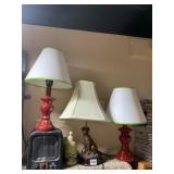 DOG LAMP, CERAMIC HEATER, 2 RED LAMPS, SOAP DISH