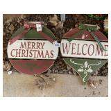 MERRY CHRISTMAS & WELCOME SIGN
