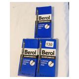 BEROL SHARP LINERS, RED, BLUE, BLACK