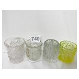 4 TOOTHPICK ANTIQUE HOLDERS