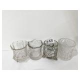 4 ANTIQUE TOOTHPICK HOLDERS