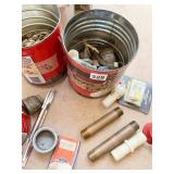 BRASS FITTINGS, STENCIL LETTERS, CARTER PINS