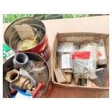 BRASS FITTINGS, TURN OFF VALVES, ZINK PLATED