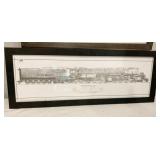 UNION PACIFIC BIG BOY PRINT 14.5" X 38" LONG HAS