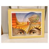 32X26 T CHATELAIN ORIGINAL ARTWORK IN FRAME,