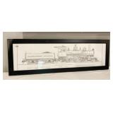 1983 HUCKLEBERRY RR 4-6-0 TEN-WHEELER #2 PRINT BY