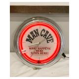 NEON MAN CAVE CLOCK