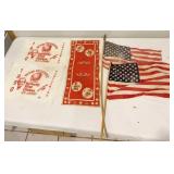 AMERICAN FLAGS, KENTUCKY FRIED CHICKEN TOWELS,