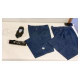 38X29 DICKIES WORK PANTS, ICE SHOES, JEEP