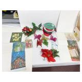 RIBBON PAPER TO MAKE OWN CARDS, CHRISTMAS